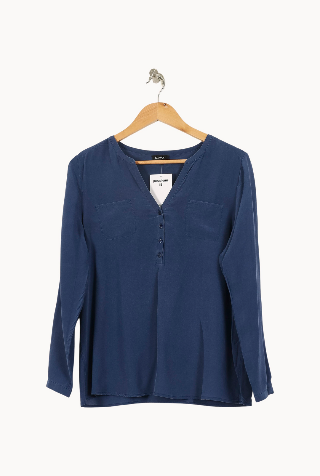 Blouse Bleue - Taille XL/42 de la marque Caroll | PARAD68998 - Vendu par Paradigme - Image 2