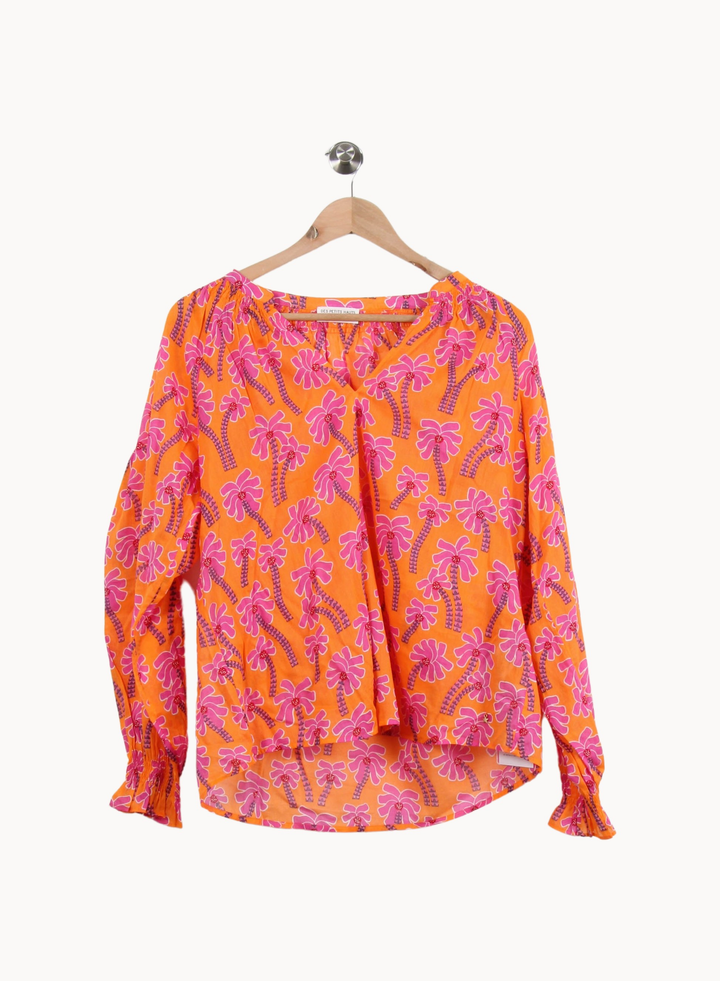 Blouse Orange et Rose - Taille M/38 de la marque Des petits hauts | PARAD53366 - Vendu par Paradigme - Image 2