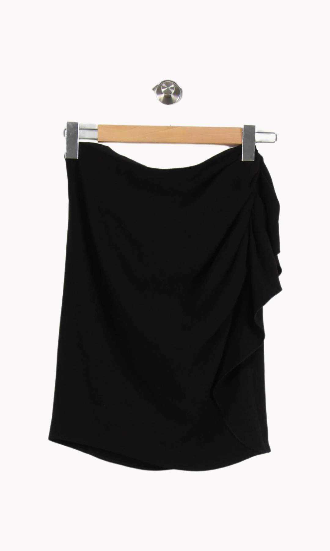 Jupe Drapée Noire - Taille S/36 de la marque Joseph | PARAD67127 - Vendu par Paradigme - Image 2