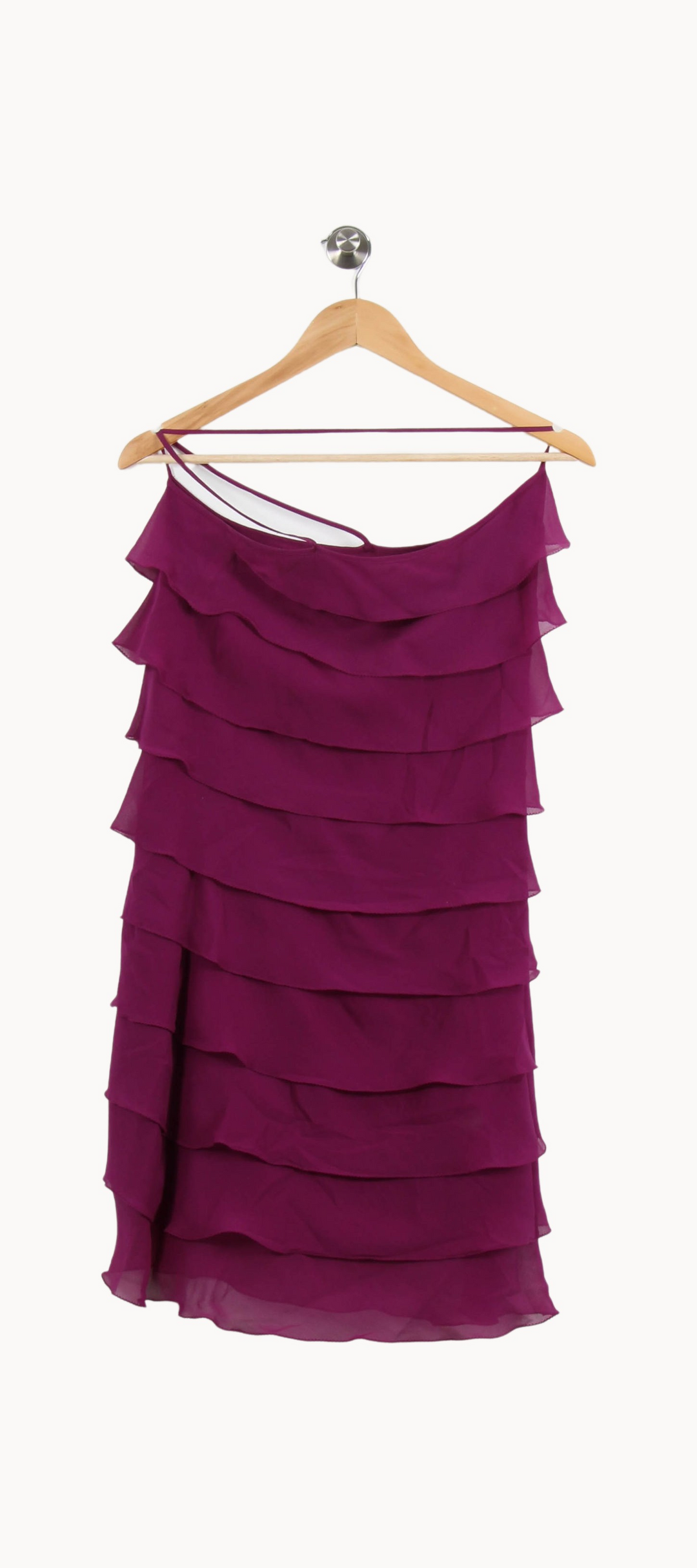 Robe Volantée Violette - Taille S/36 de la marque Maison 123 | PARAD69197 - Vendu par Paradigme - Image 4