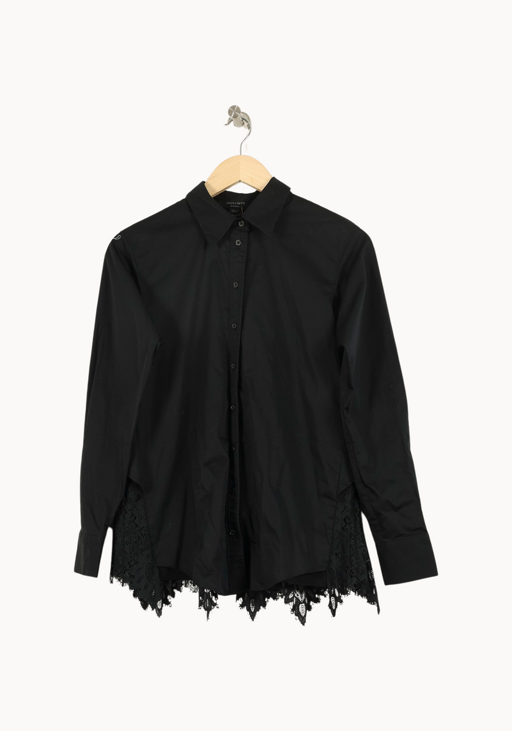 Chemise Noire - Taille XS/34 de la marque All Saints | PARAD52732 - Vendu par Paradigme - Image 2