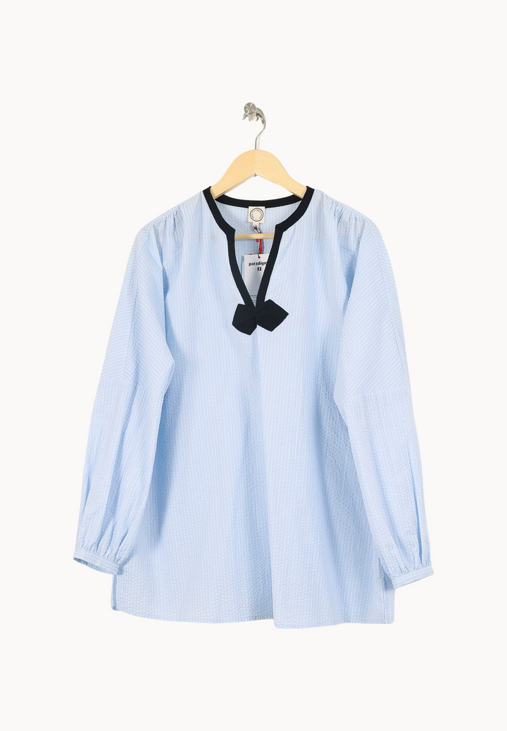 Blouse Bleu et Noir - Taille S/36 de la marque Ines de la Fressange Paris | PARAD67909 - Vendu par Paradigme - Image 2