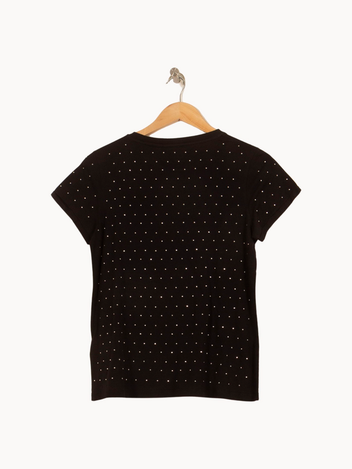 T-shirt Noir - Taille XS/34 de la marque Caroll | PARAD28673 - Vendu par Paradigme - Image 4