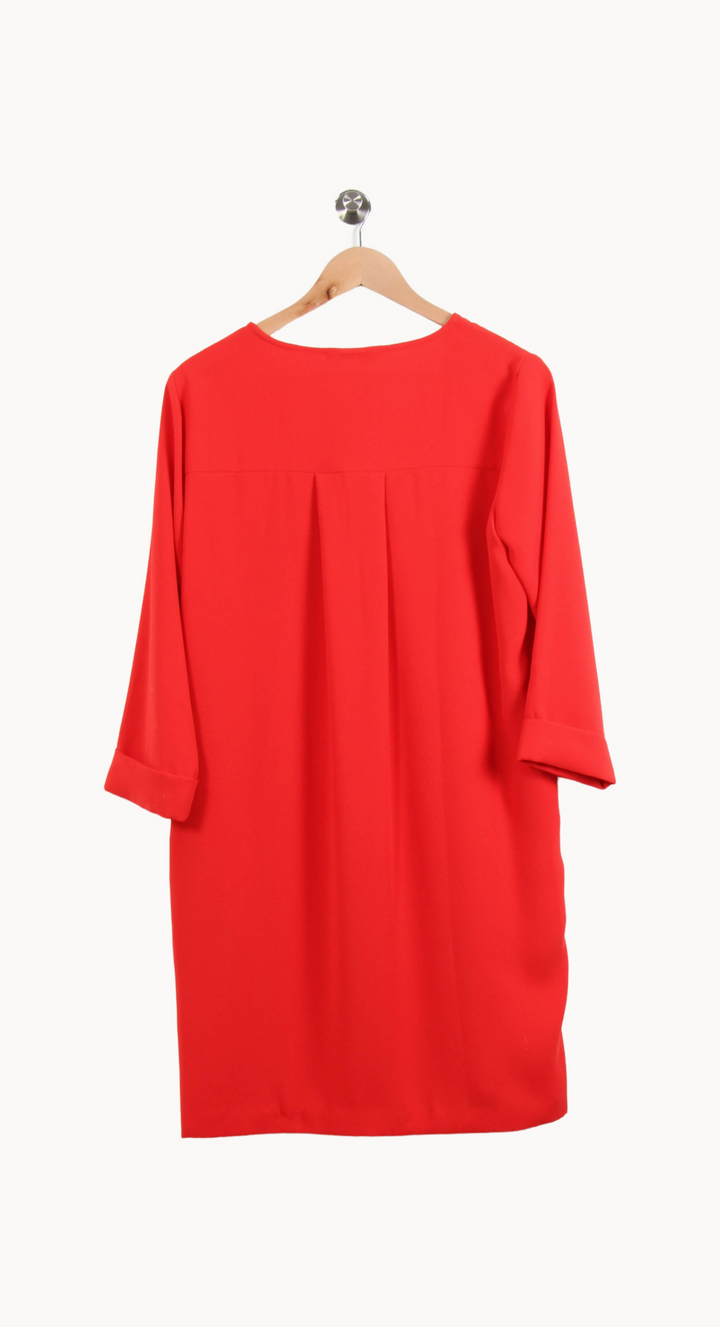 Robe Droite Rouge - Taille M/38 de la marque Gerard Darel | PARAD55721 - Vendu par Paradigme - Image 4