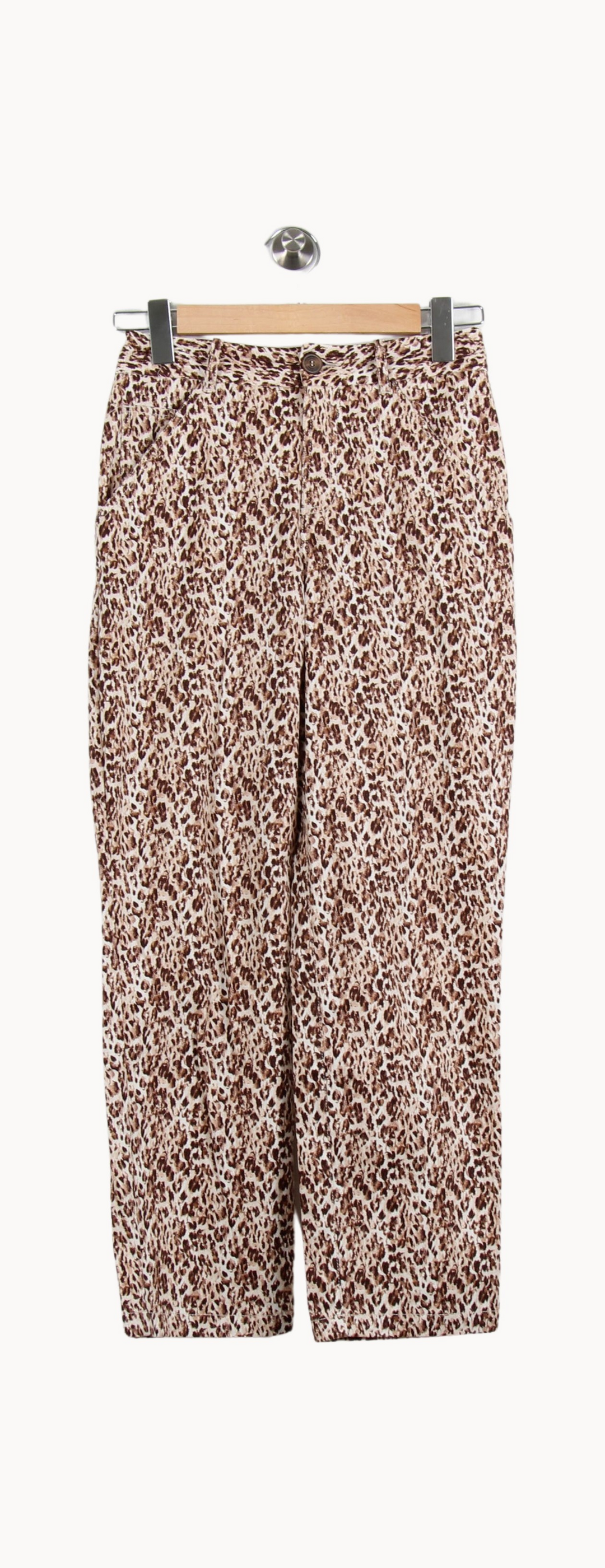 Pantalon Léopard Marron et Blanc - Taille S/36 de la marque ZAPA | PARAD53502 - Vendu par Paradigme - Image 2