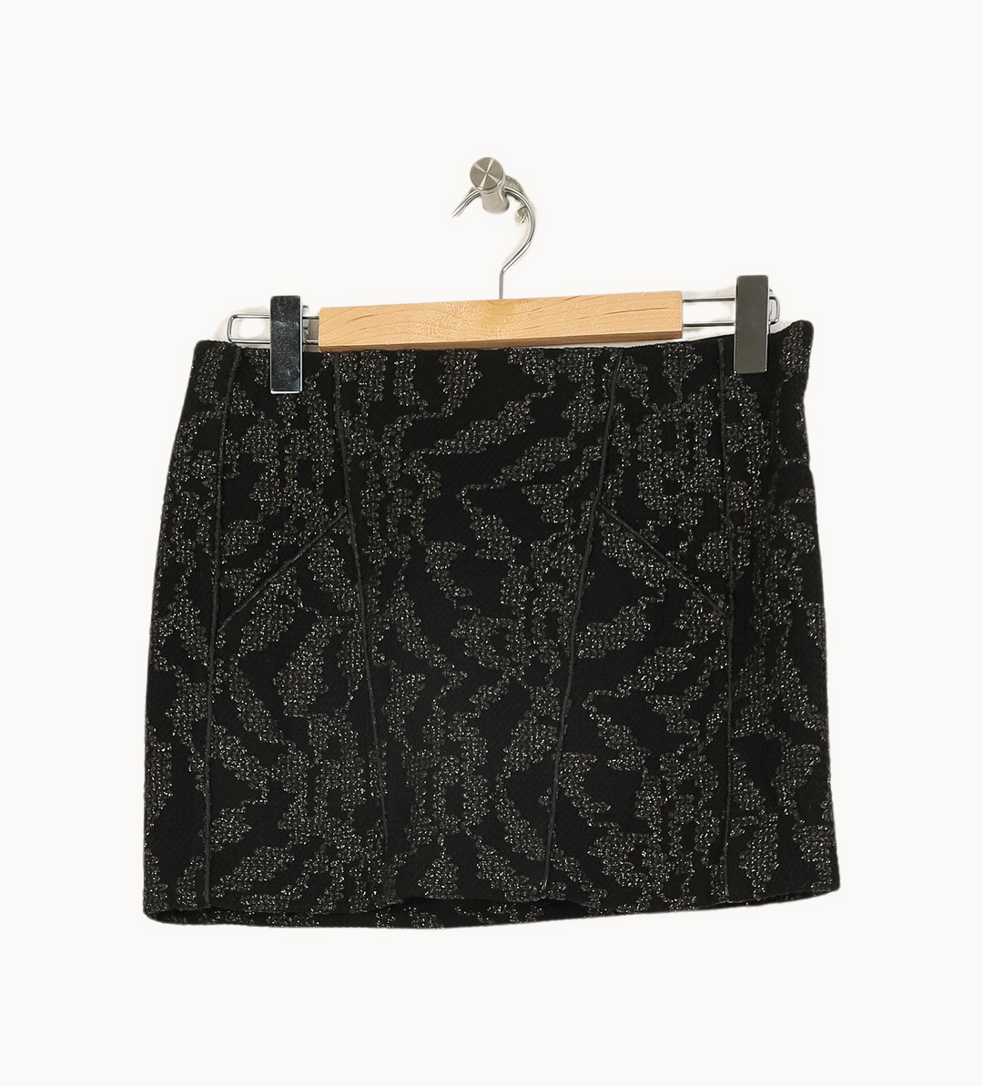 Jupe Courte Noire et Dorée - Taille T.U. de la marque Maje | PARAD58546 - Vendu par Paradigme - Image 2