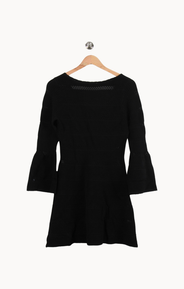 Robe Droite Noire - Taille S/36 de la marque Sandro | PARAD50821 - Vendu par Paradigme - Image 4