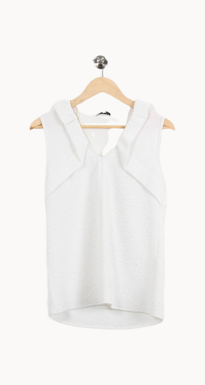 Débardeur Blanc - Taille S/36 de la marque Sandro | PARAD46397 - Vendu par Paradigme - Image 2