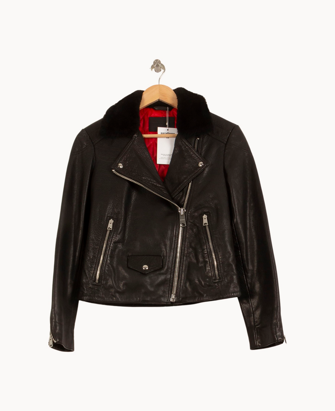 Veste Biker Noire - Taille S/36 de la marque All Saints | PARAD63089 - Vendu par Paradigme - Image 2
