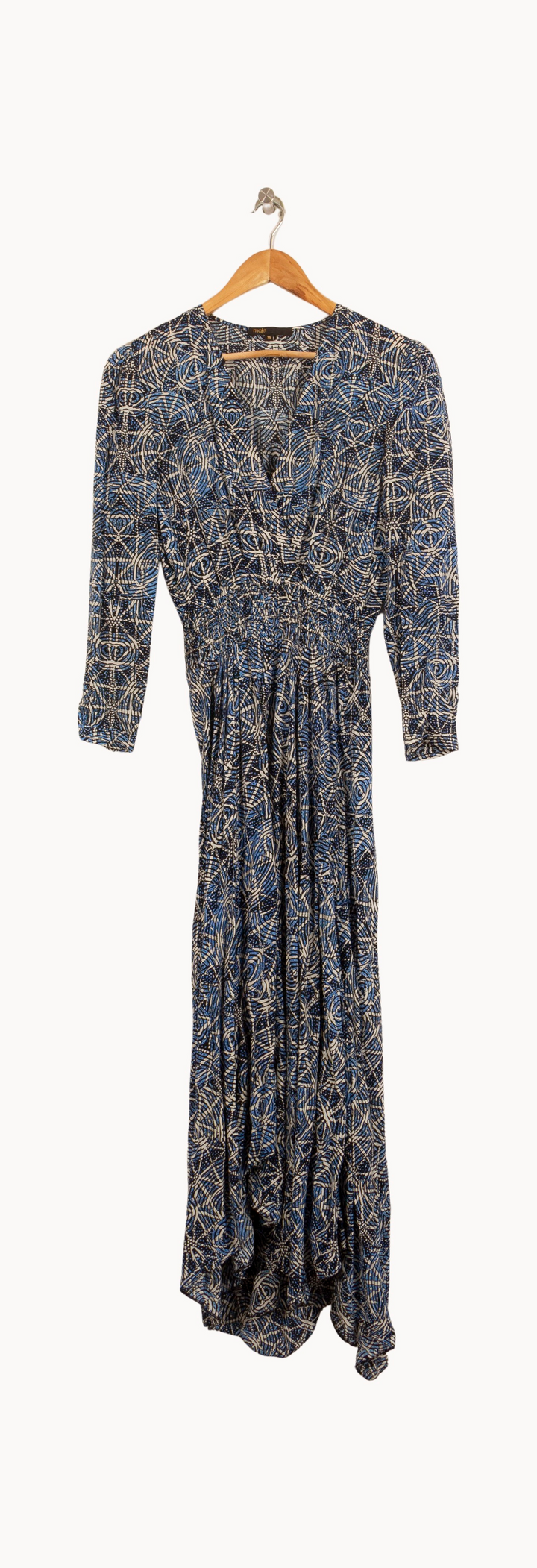 Robe Longue Bleu et Beige - Taille M/38 de la marque Maje | PARAD55771 - Vendu par Paradigme - Image 2