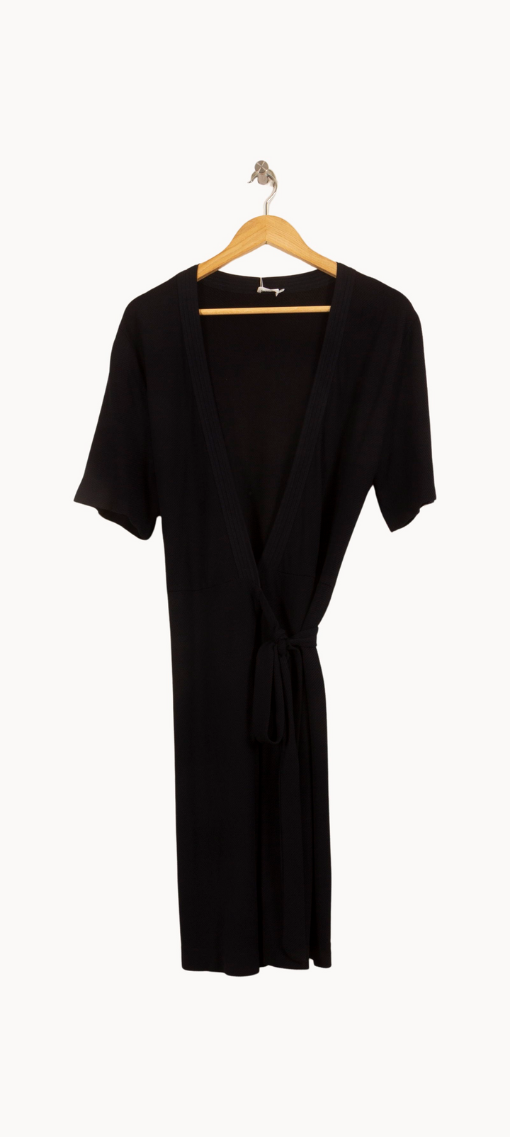 Robe portefeuille noire - Taille XS/34 de la marque Filippa K | PARAD63482 - Vendu par Paradigme - Image 2