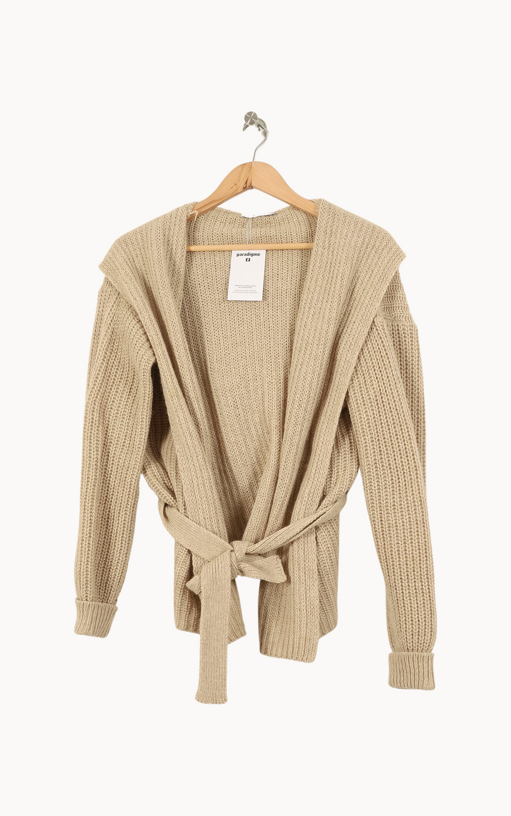 Cardigan Beige - Taille M/38 de la marque ZAPA | PARAD67389 - Vendu par Paradigme - Image 2
