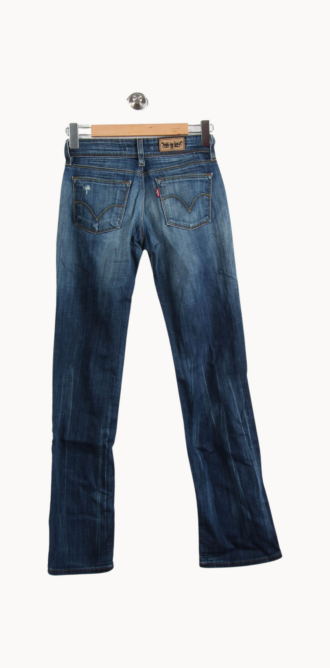 Jean Droit Bleu - Taille S/36 de la marque Levi's | PARAD66573 - Vendu par Paradigme - Image 4
