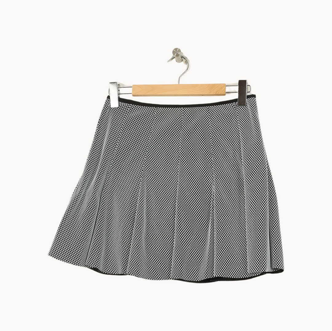 Jupe Courte Noire et Blanche - Taille L/40 de la marque Sandro | PARAD52213 - Vendu par Paradigme - Image 2