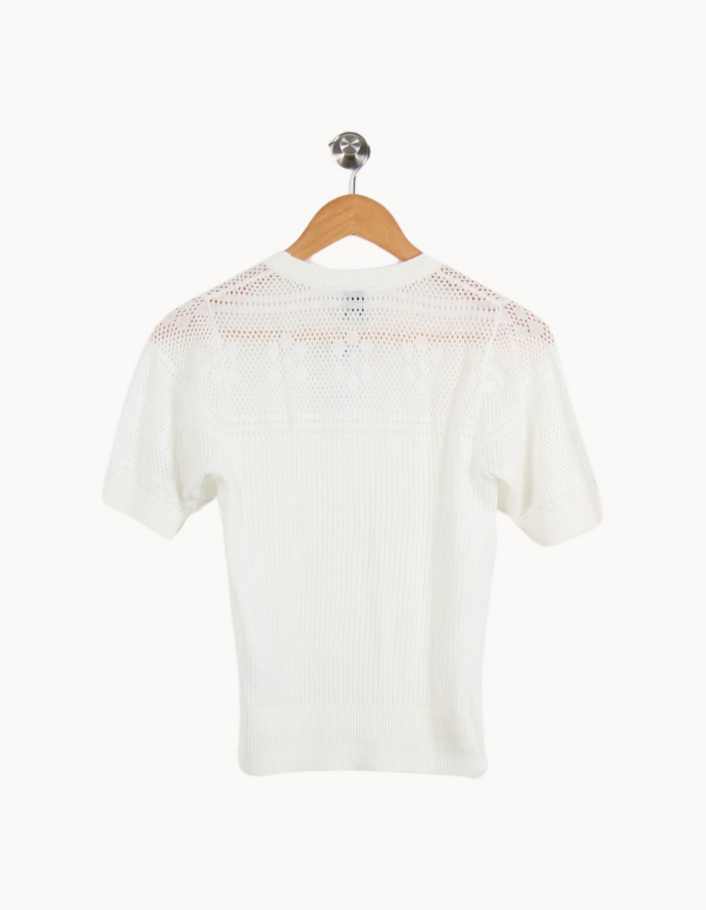 Pull Blanc - Taille XS/34 de la marque Petite Mendigote | PARAD63438 - Vendu par Paradigme - Image 4