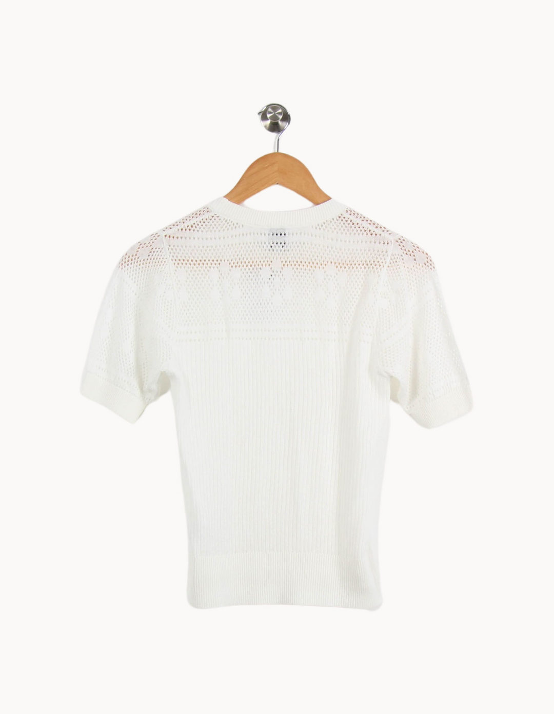 Pull Blanc - Taille XS/34 de la marque Petite Mendigote | PARAD63438 - Vendu par Paradigme - Image 4