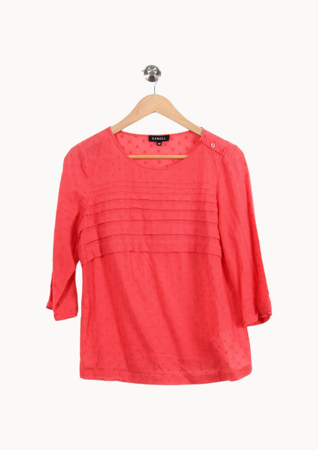 Blouse Orange - Taille M/38 de la marque Caroll | PARAD53092 - Vendu par Paradigme - Image 2
