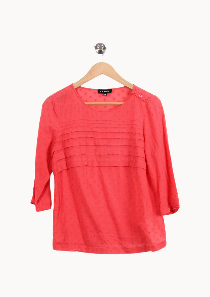 Blouse Orange - Taille M/38 de la marque Caroll | PARAD53092 - Vendu par Paradigme - Image 2