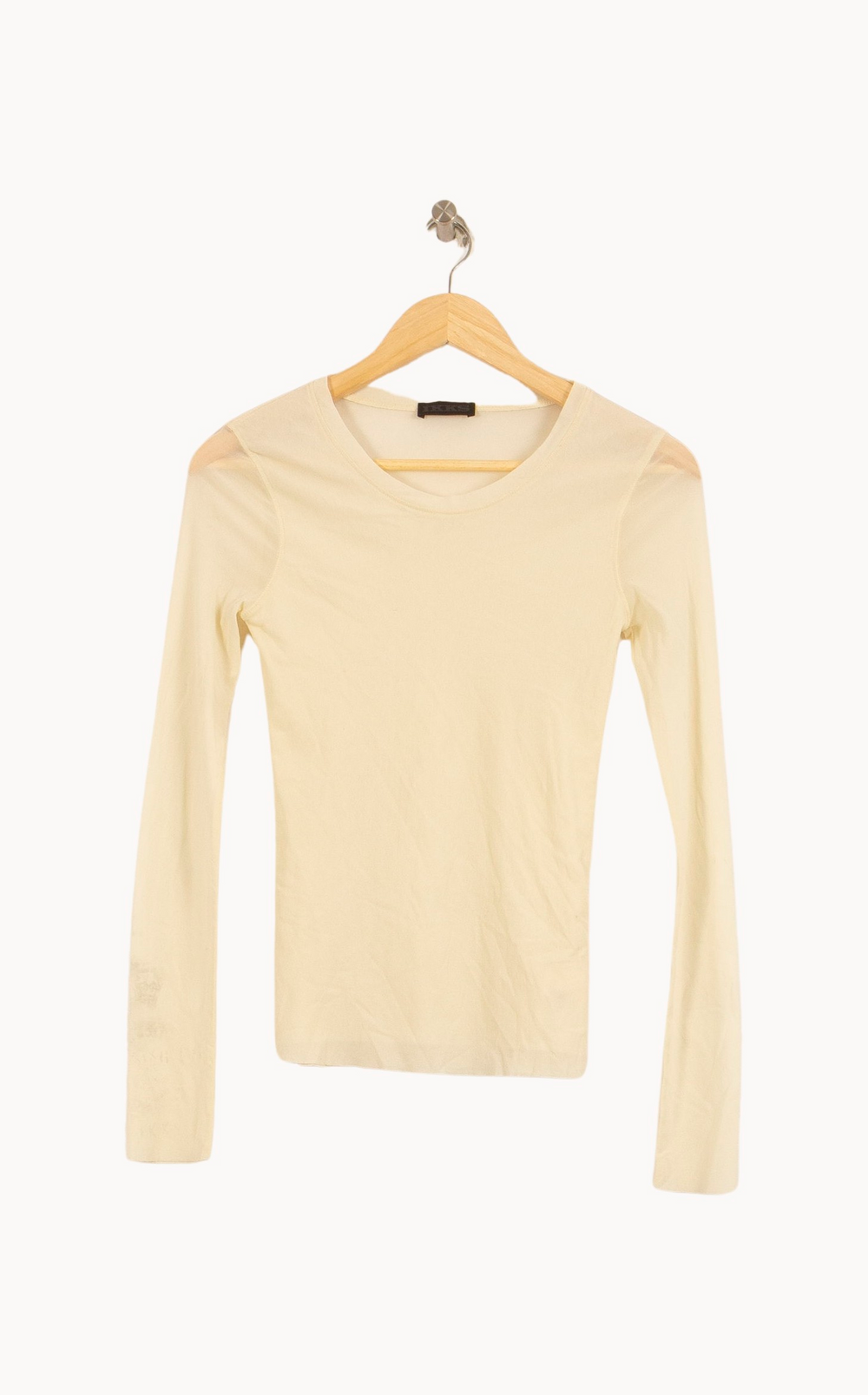 T-shirt Manches Longues Beige - Taille M/38 de la marque IKKS | PARAD12964 - Vendu par Paradigme - Image 2