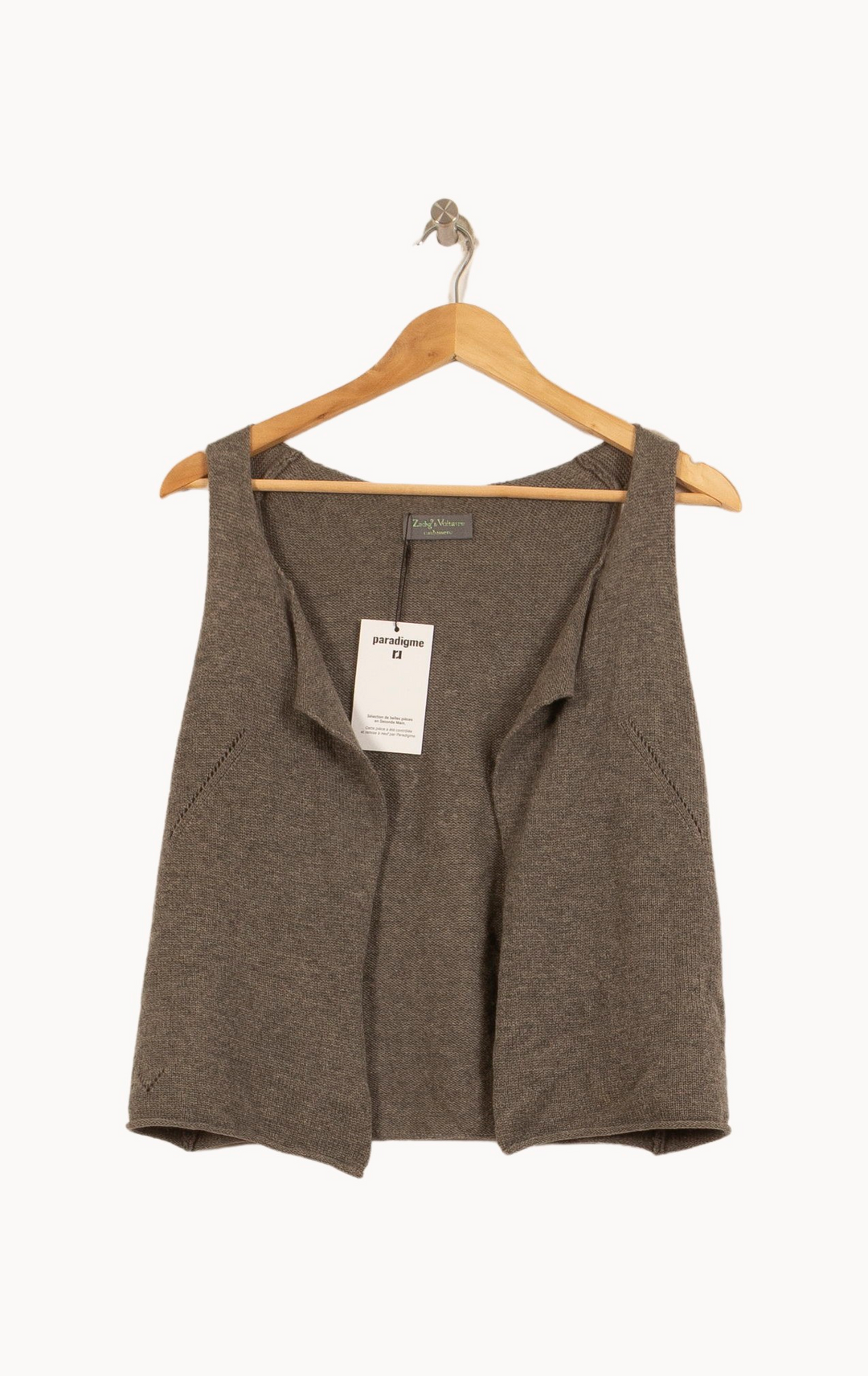 Gilet Gris - Taille S/36 de la marque Zadig&Voltaire | PARAD44628 - Vendu par Paradigme - Image 2