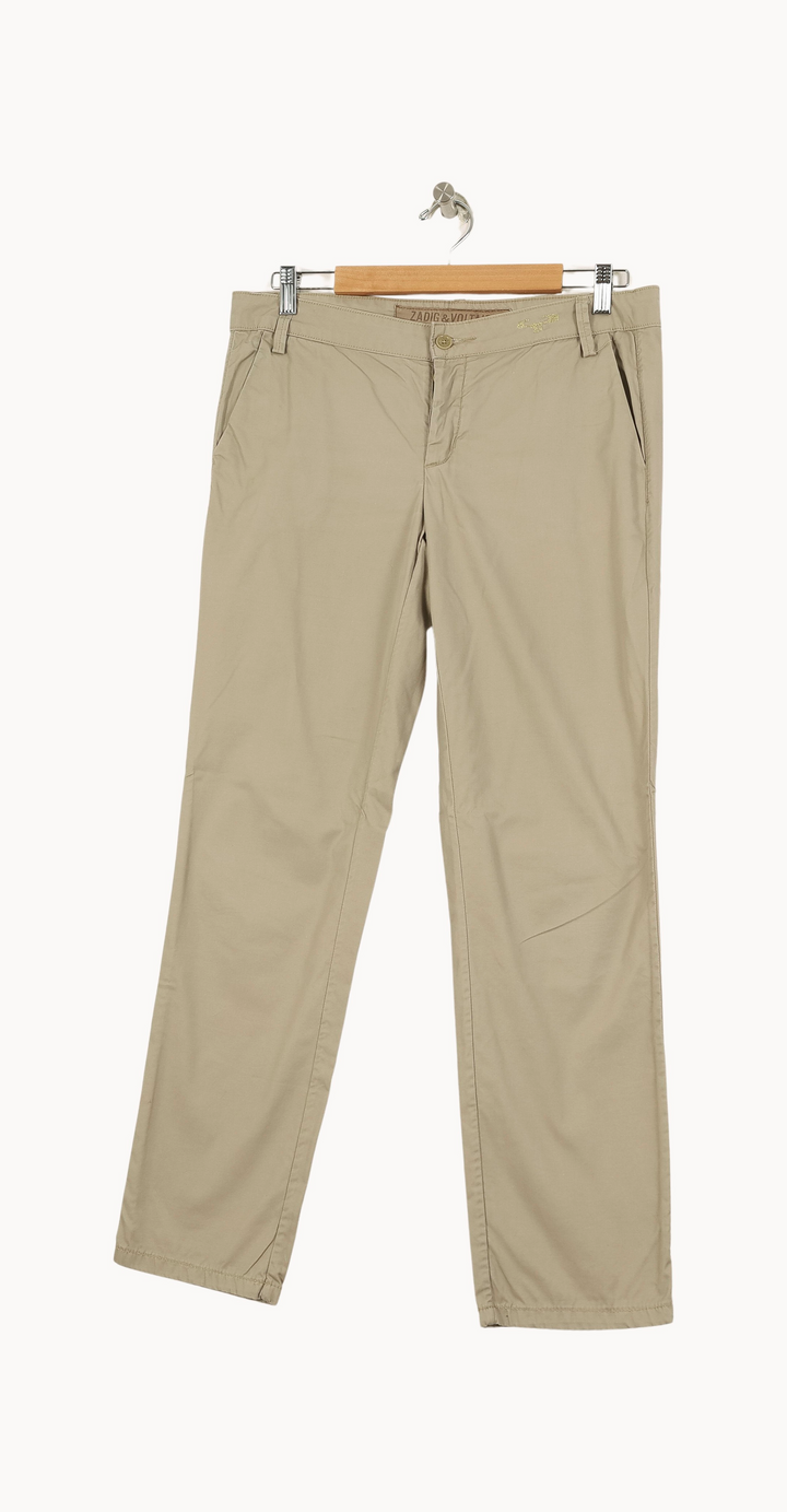 Pantalon Beige - Taille M/38 de la marque Zadig&Voltaire | PARAD52221 - Vendu par Paradigme - Image 2