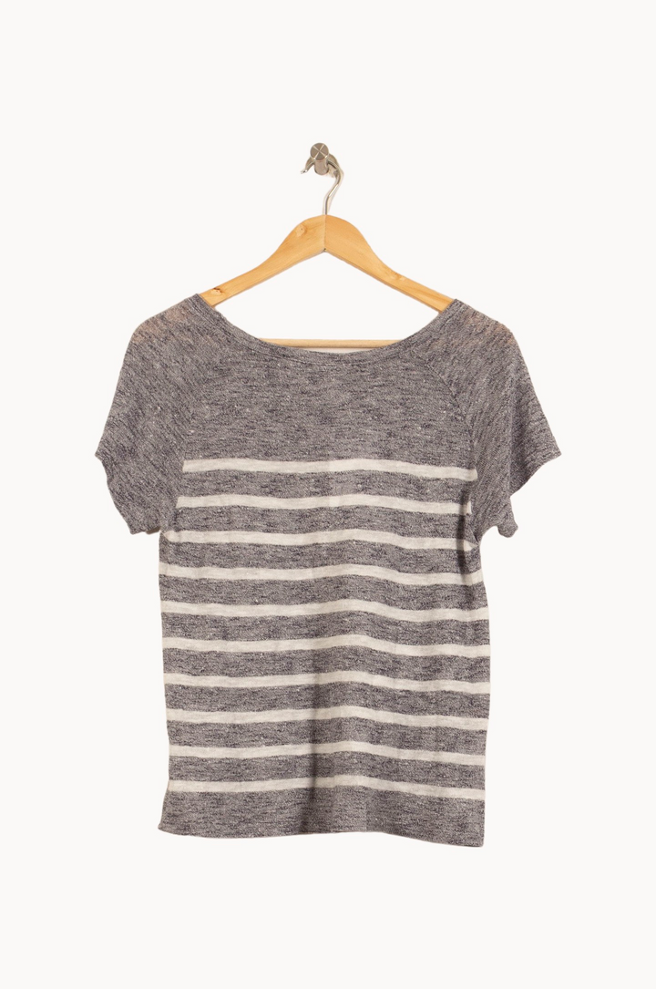 T-shirt Gris et Blanc - Taille M/38 de la marque Comptoir des Cotonniers | PARAD39738 - Vendu par Paradigme - Image 4