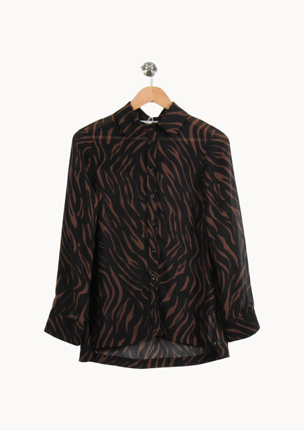 Chemise Noire et Marron - Taille S/36 de la marque Grace & Mila | PARAD64301 - Vendu par Paradigme - Image 2