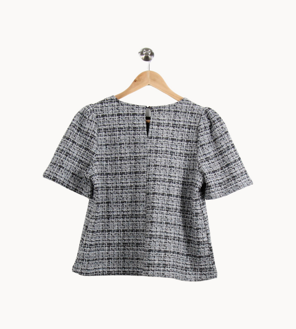 Top Manches Courtes Noir et Blanc - Taille S/36 de la marque Grace & Mila | PARAD64252 - Vendu par Paradigme - Image 4
