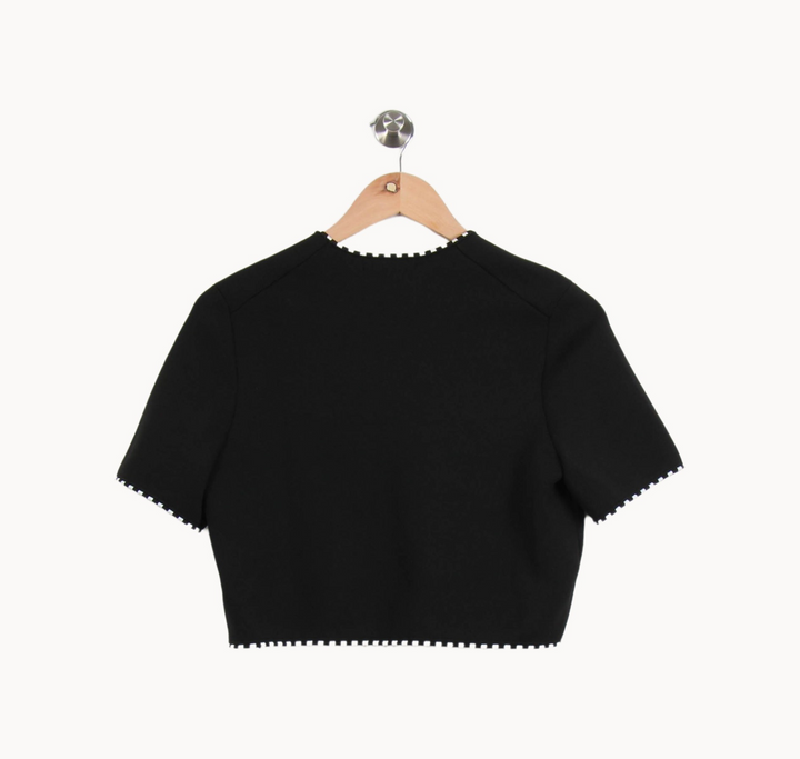 Boléro Noir et Blanc - Taille M/38 de la marque Maje | PARAD67090 - Vendu par Paradigme - Image 4