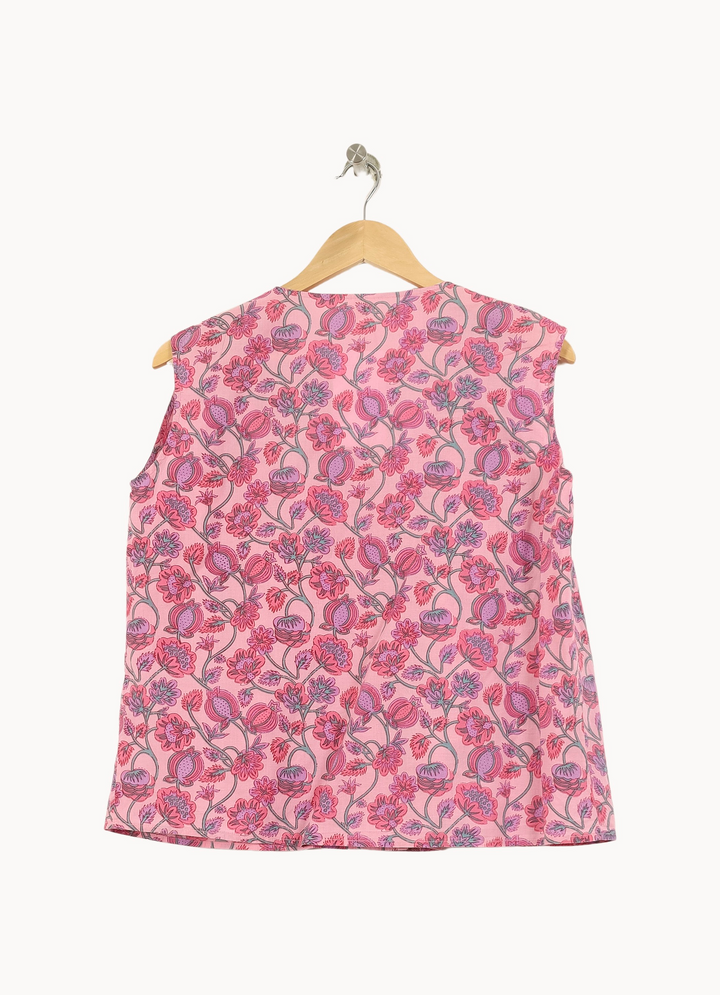 Blouse Sans Manches Rose - Taille S/36 de la marque Des petits hauts | PARAD66994 - Vendu par Paradigme - Image 4