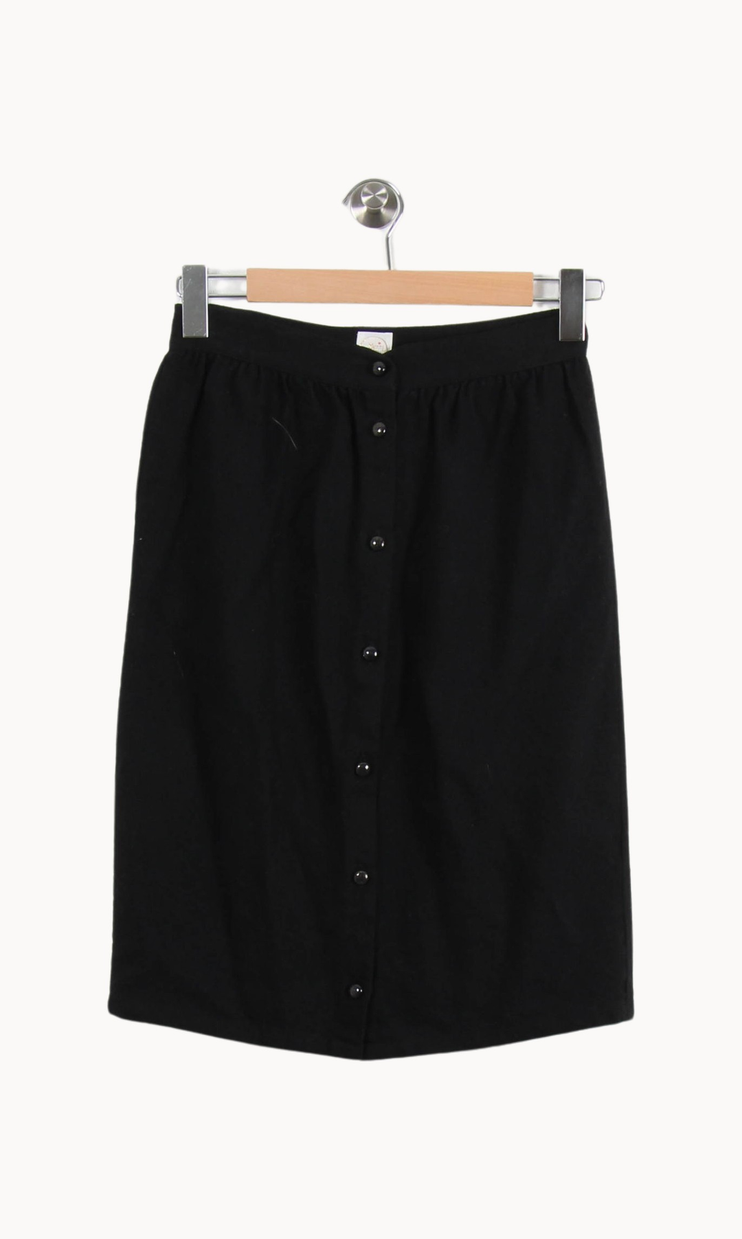 Jupe Boutonnée Noire - Taille S/36 de la marque Des petits hauts | PARAD50888 - Vendu par Paradigme - Image 2