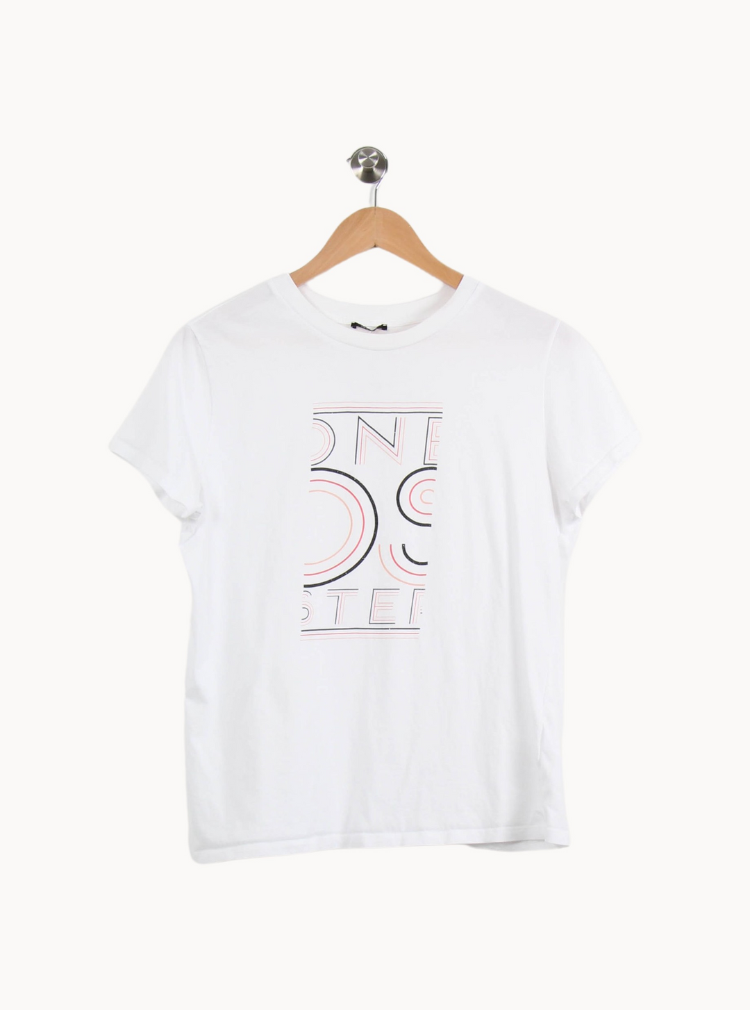 T-shirt blanc à motifs - Taille XL/42 de la marque One Step | PARAD40956 - Vendu par Paradigme - Image 2