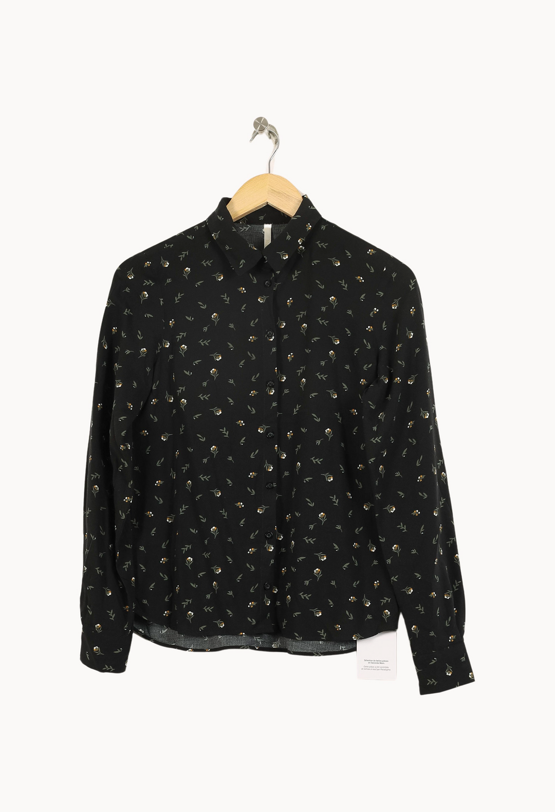 Chemise Noire à motifs - Taille XS/34 de la marque I.Code | PARAD69348 - Vendu par Paradigme - Image 2