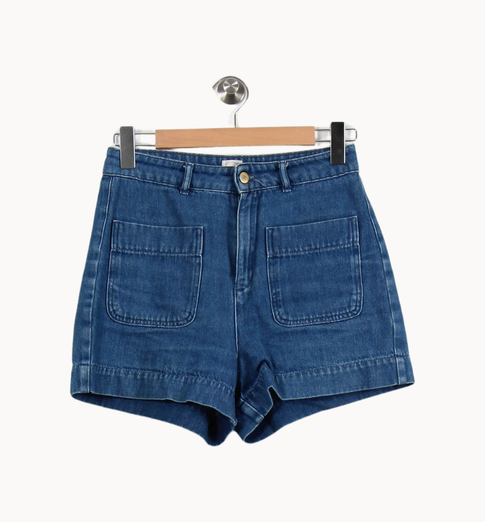 Short en Jean Bleu - Taille M/38 de la marque Des petits hauts | PARAD69481 - Vendu par Paradigme - Image 2