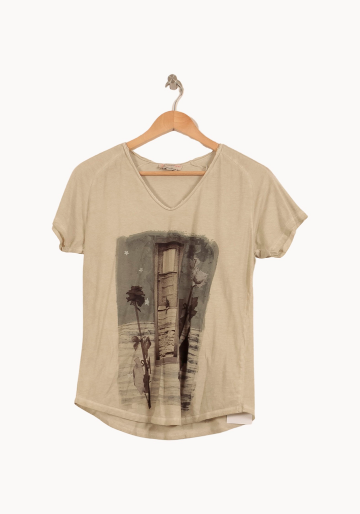 Tee-shirt Beige - Taille S/36 de la marque Paul & Joe Sister | PARAD53589 - Vendu par Paradigme - Image 2