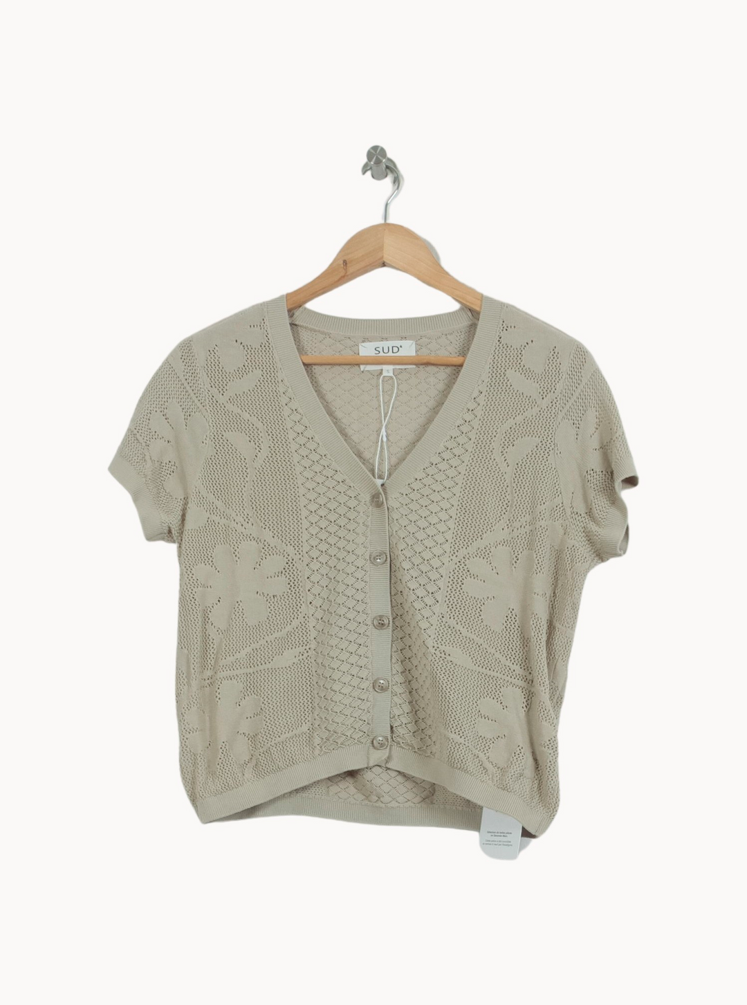 Cardigan Beige - Taille S/36 de la marque Sud express | PARAD53230 - Vendu par Paradigme - Image 2