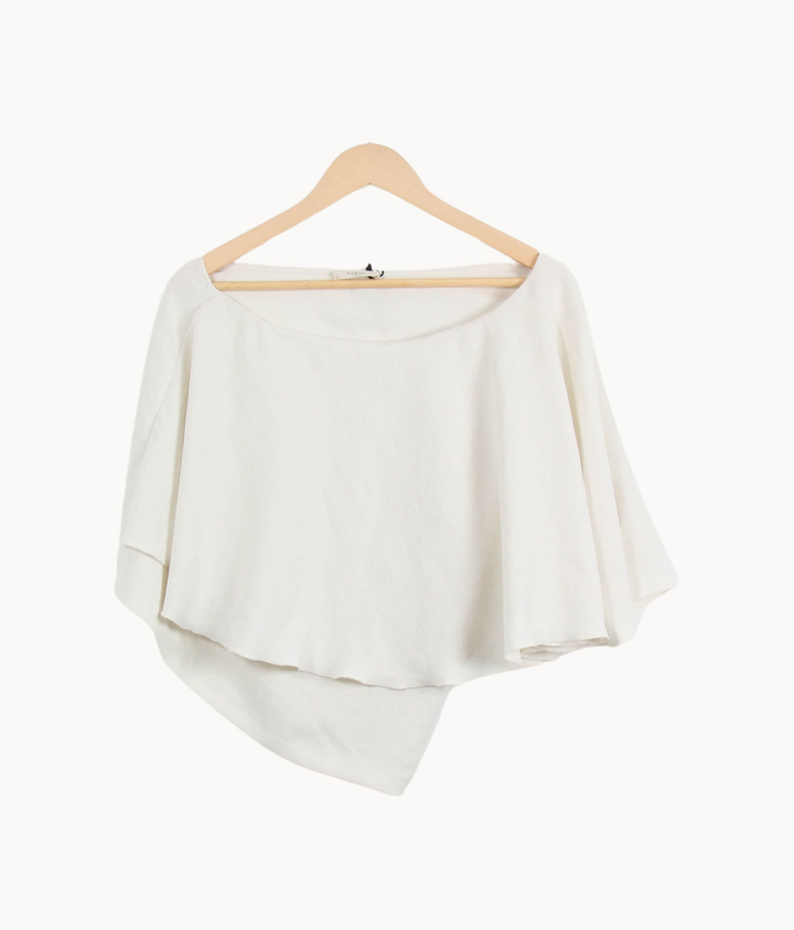 Top Asymétrique Blanc - Taille M/38 de la marque ba&sh | PARAD66897 - Vendu par Paradigme - Image 2