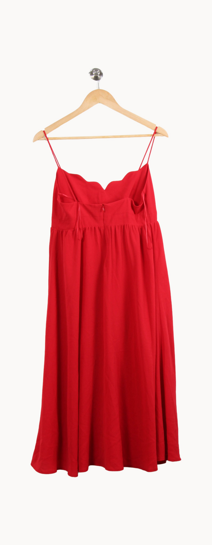 Robe à Bretelles Rouge - Taille M/38 de la marque Claudie Pierlot | PARAD44586 - Vendu par Paradigme - Image 4