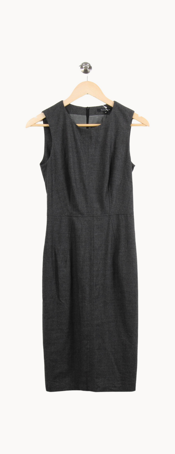 Robe Crayon Grise - Taille S/36 de la marque Tara Jarmon | PARAD65123 - Vendu par Paradigme - Image 2