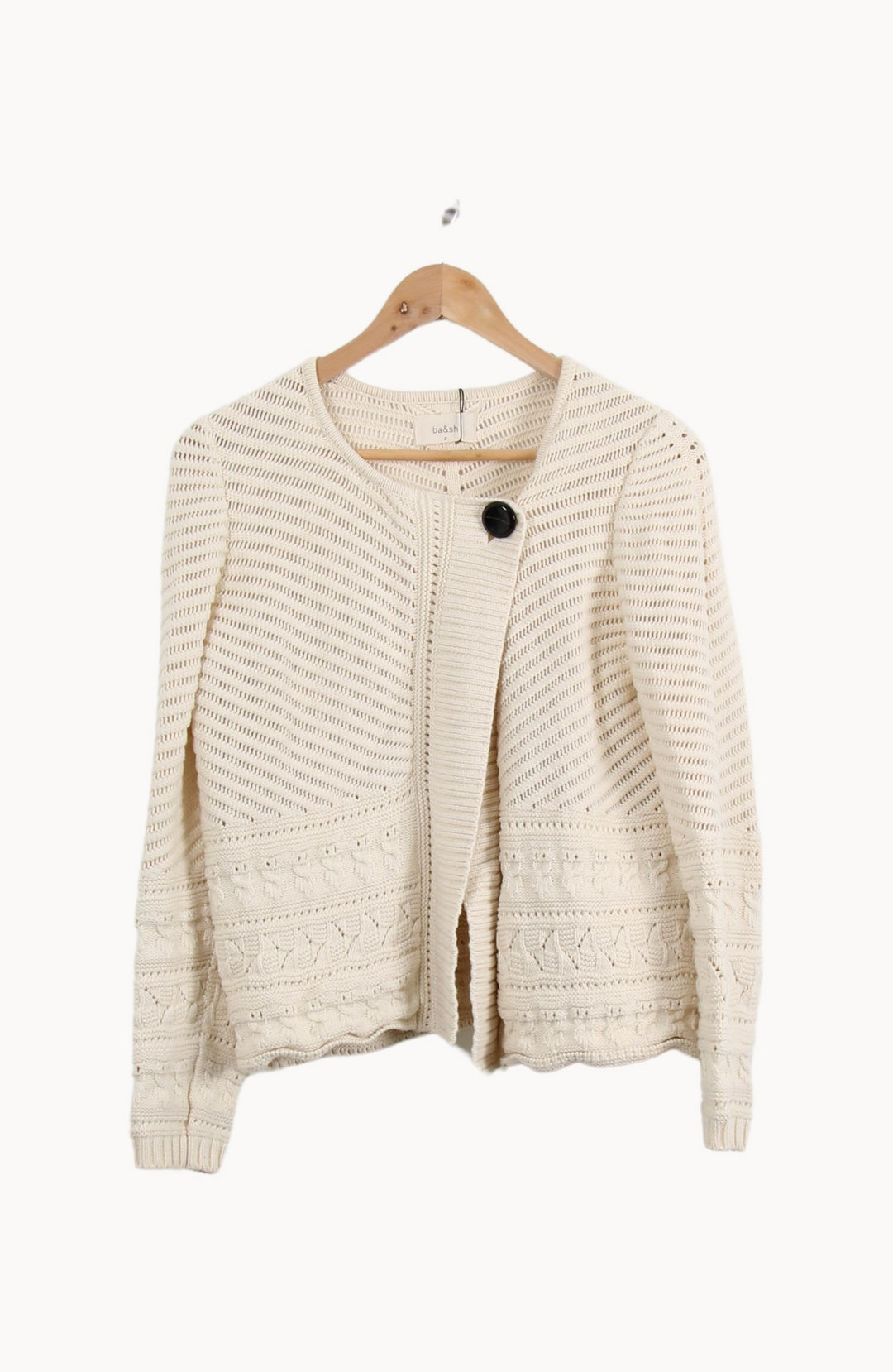 Cardigan Beige - Taille M/38 de la marque ba&sh | PARAD35525 - Vendu par Paradigme - Image 2