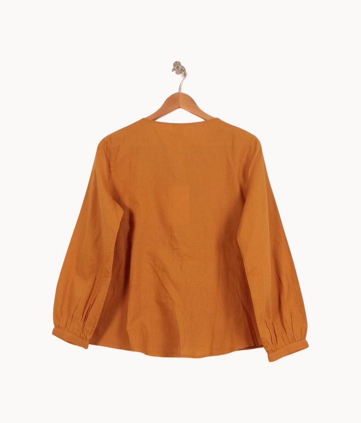 Blouse Orange - Taille S/36 de la marque Des petits hauts | PARAD64002 - Vendu par Paradigme - Image 4