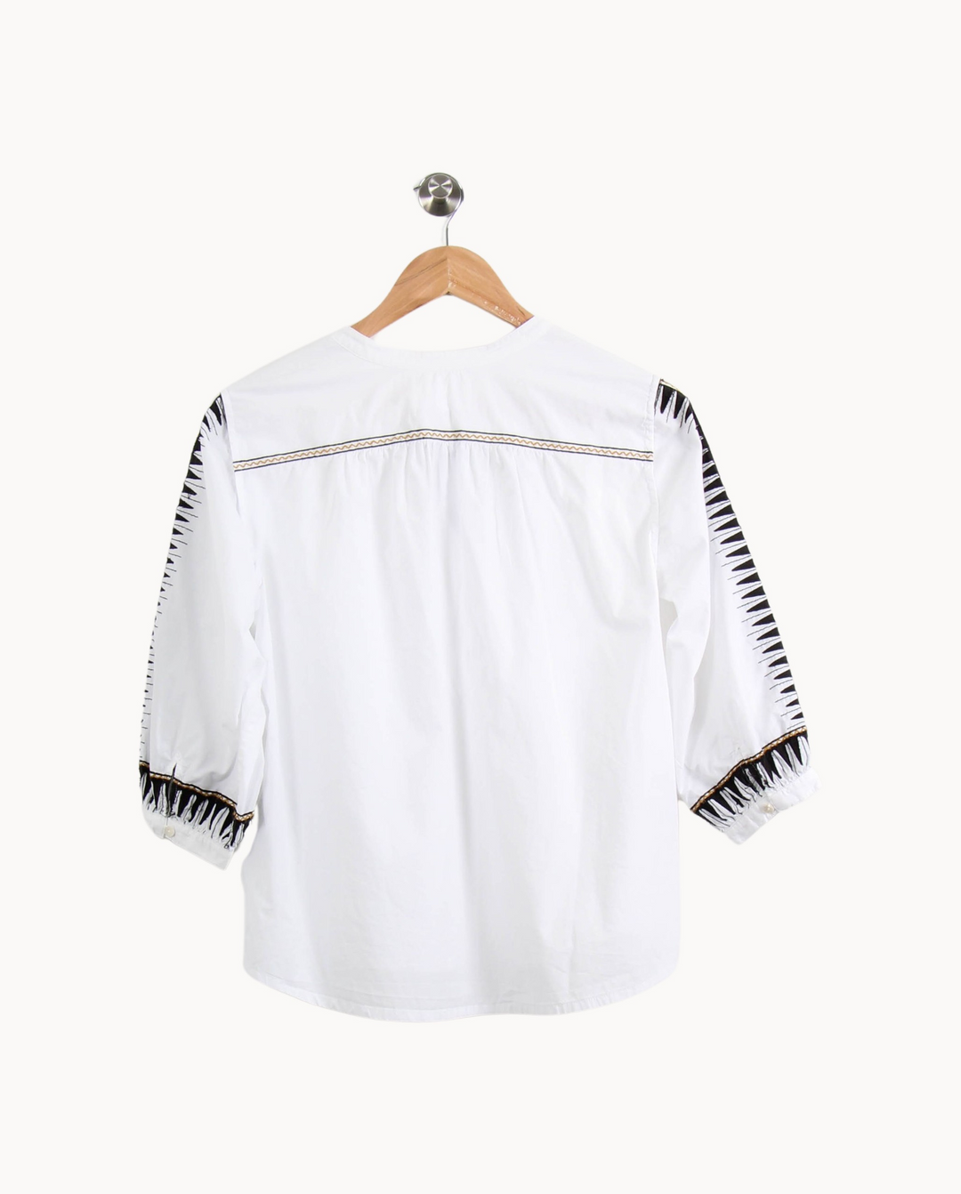 Blouse Blanche et Noire - Taille S/36 de la marque ba&sh | PARAD64918 - Vendu par Paradigme - Image 4