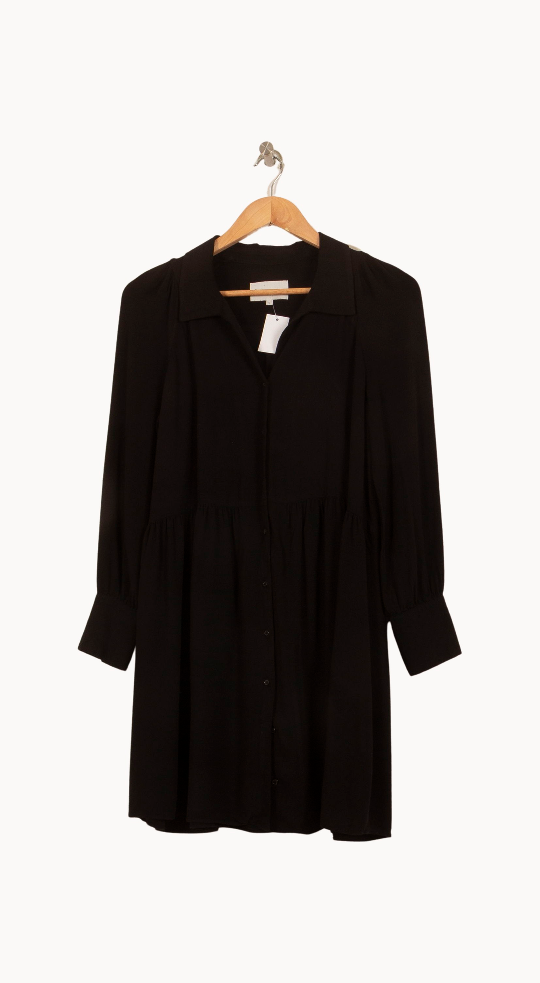 Robe Chemise Noire - Taille S/36 de la marque Sud express | PARAD32309 - Vendu par Paradigme - Image 2