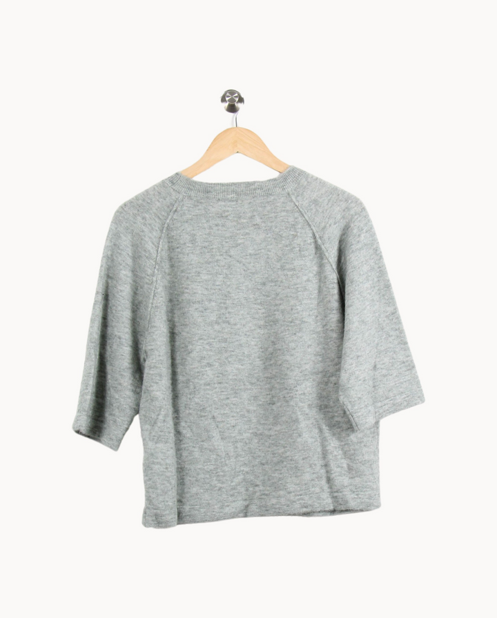 Sweat Gris - Taille S/36 de la marque Maison 123 | PARAD65211 - Vendu par Paradigme - Image 4