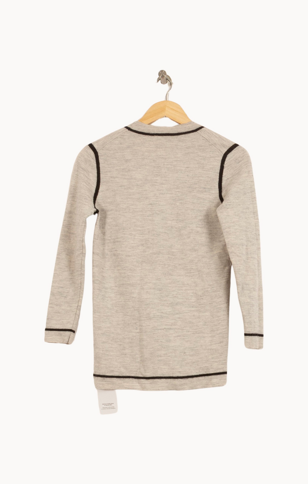 Cardigan gris - Taille S/36 de la marque Claudie Pierlot | PARAD44337 - Vendu par Paradigme - Image 4