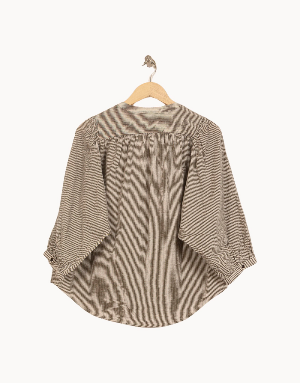 Blouse Beige et Noire - Taille S/36 de la marque Sessùn | PARAD63116 - Vendu par Paradigme - Image 4