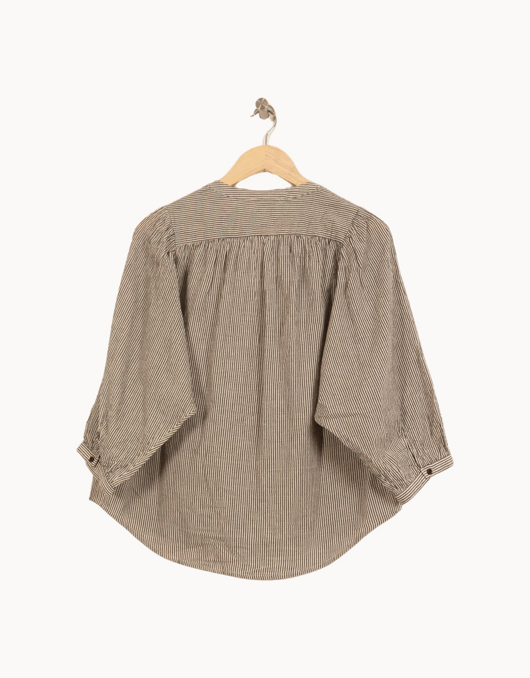 Blouse Beige et Noire - Taille S/36 de la marque Sessùn | PARAD63116 - Vendu par Paradigme - Image 4