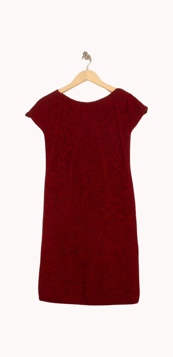 Robe Pull Bordeaux - Taille M/38 de la marque Maison 123 | PARAD45024 - Vendu par Paradigme - Image 4