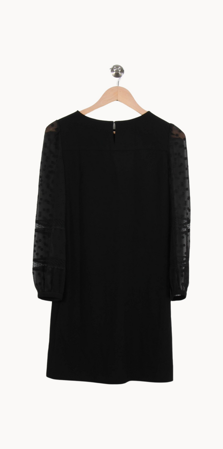 Robe Droite Noire - Taille XS/34 de la marque Claudie Pierlot | PARAD55644 - Vendu par Paradigme - Image 4