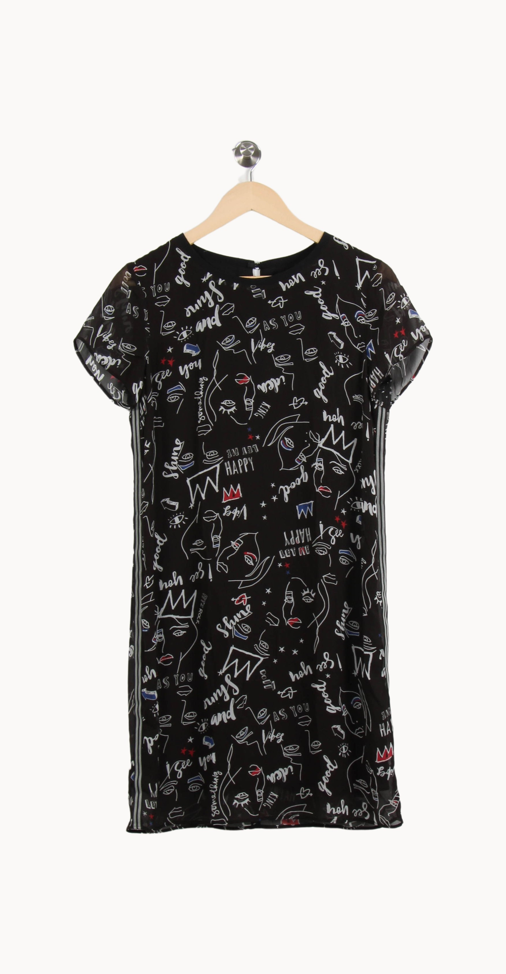 Robe Droite Noire et Blanche - Taille S/36 de la marque IKKS | PARAD67272 - Vendu par Paradigme - Image 2